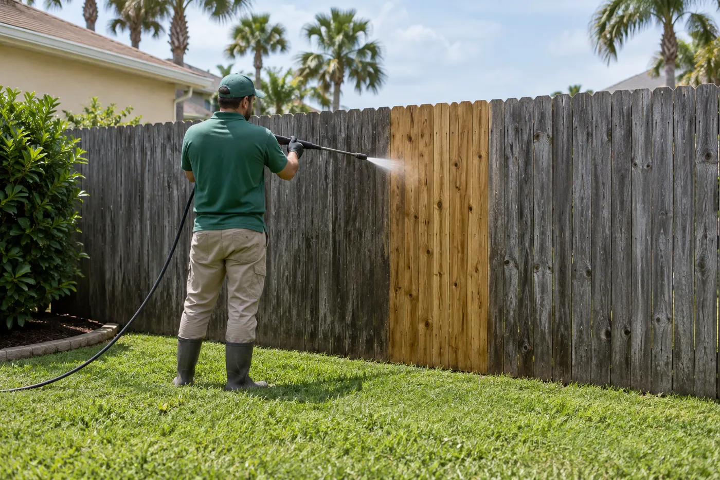 Fence and Deck Pressure Washing in Corpus Christi
