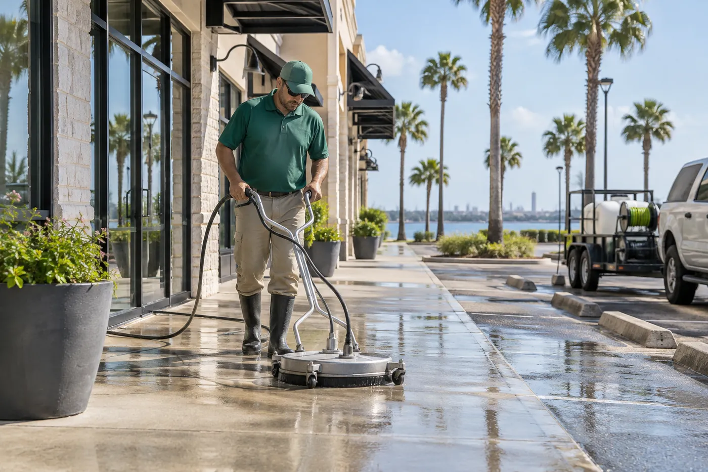 Commercial Pressure Washing in Corpus Christi: Sidewalks