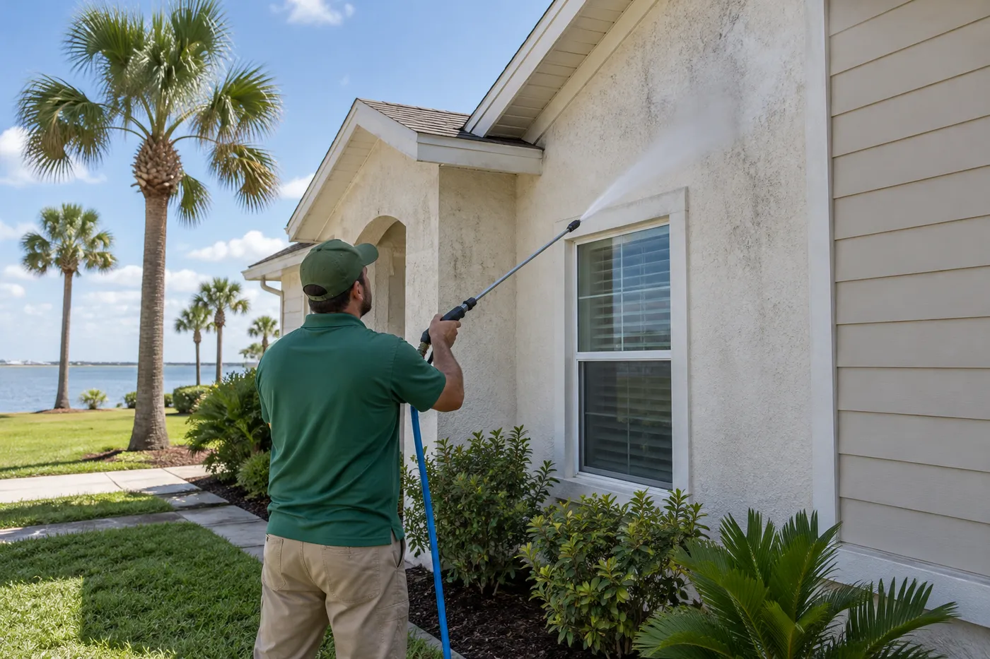 House Soft Washing in Corpus Christi: Stucco and Siding