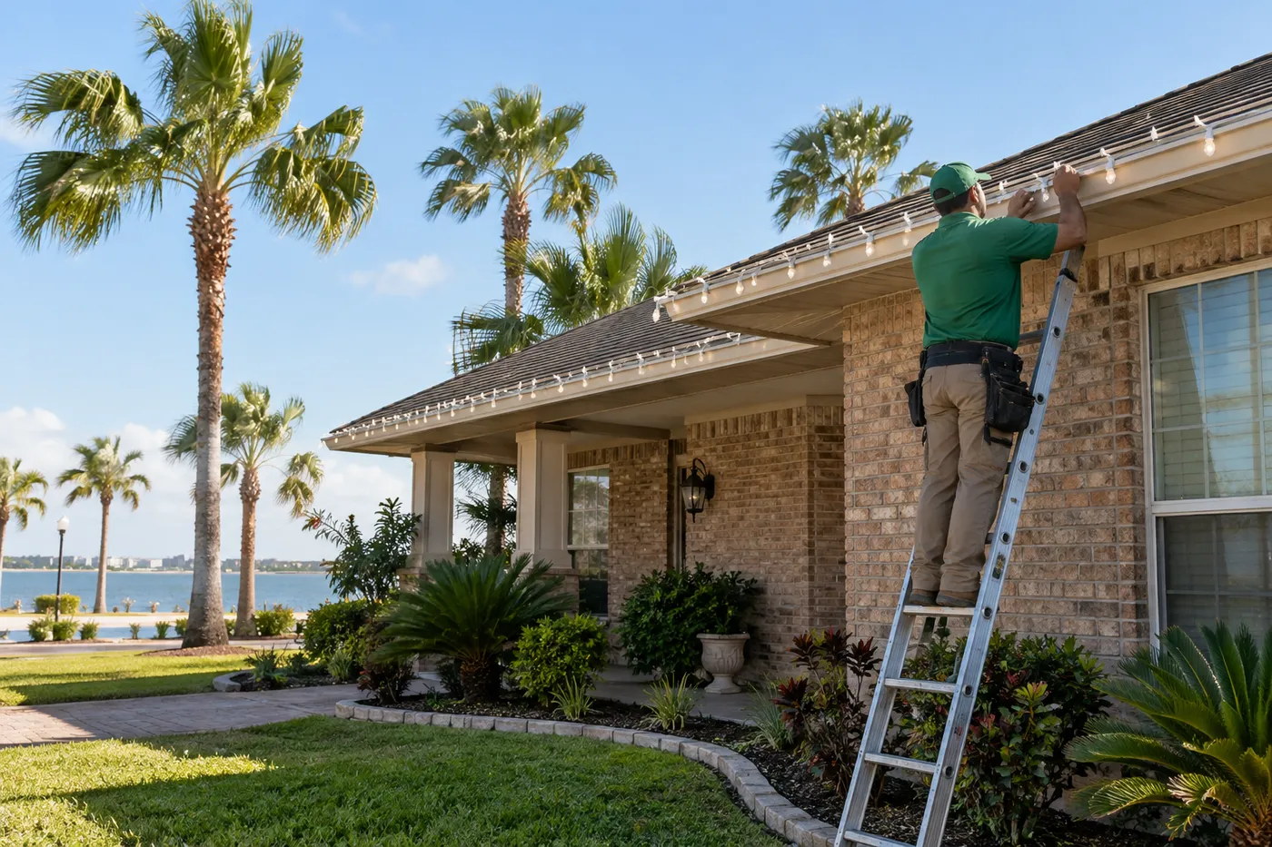When to Book Christmas Light Installation in Corpus Christi