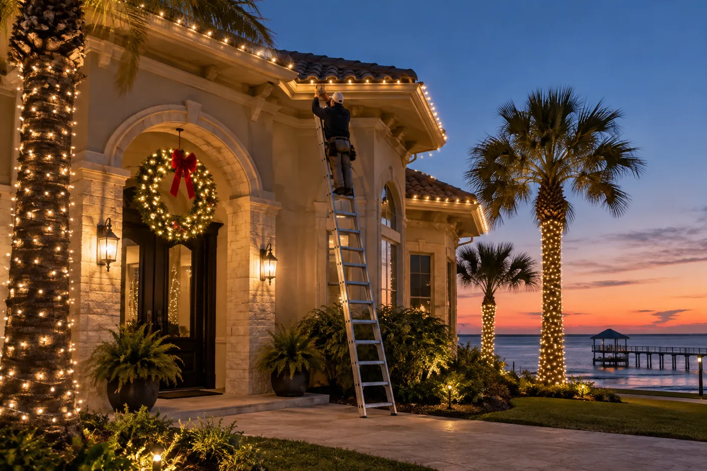 Christmas Light Installation
